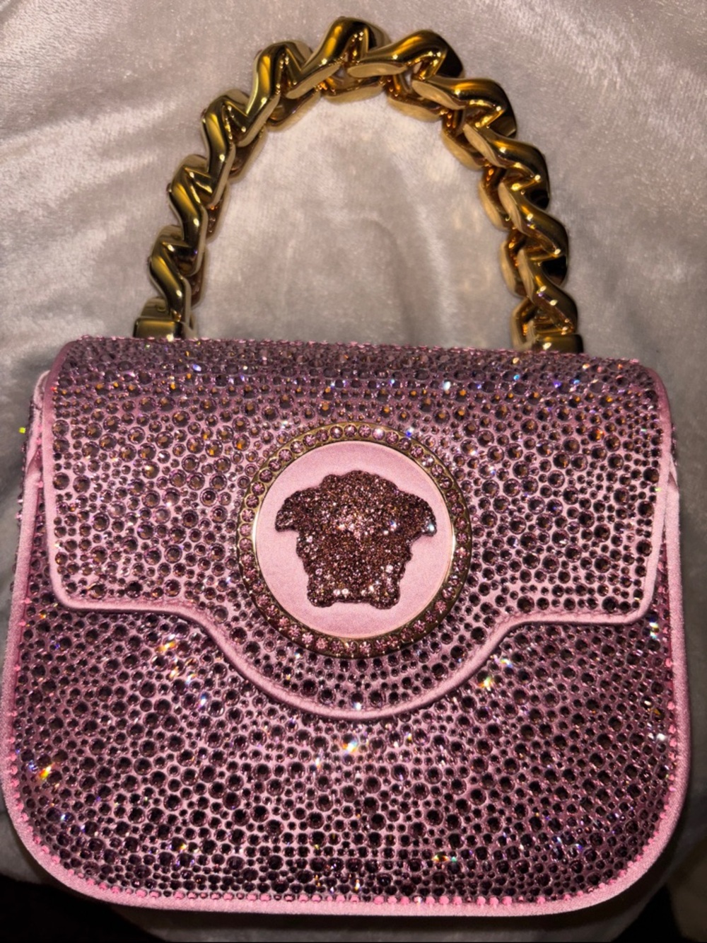 GORGEOUS Rare Versace Pink Crystal Purse SOLD OUT EVERYWHERE
